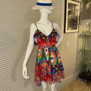 Colorful Patterned Women's Dress